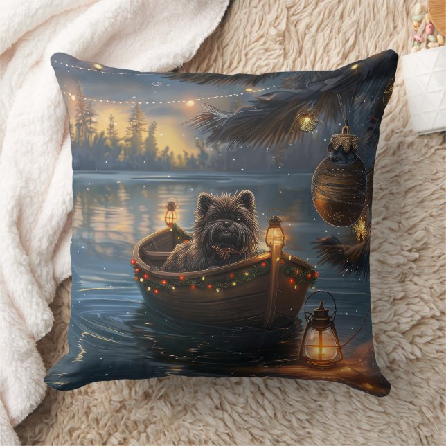 Affenpinscher Weihnachtsreise Kissen (Decke)