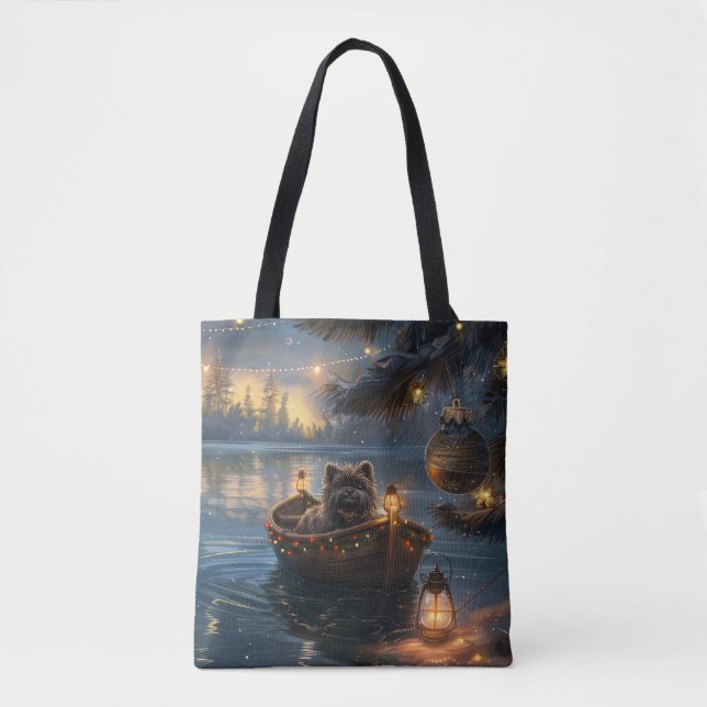Affenpinscher Weihnachtsreise Tasche (Vorderseite)