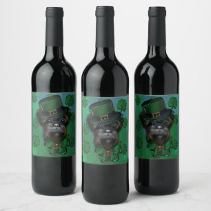 AFFENPINSCHER WEINETIKETT