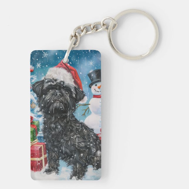 Affenpinscher Winter Wonderland Christmas Joie (Dos)
