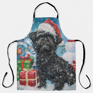 Affenpinscher Winter Wonderland Weihnachtsfreude Schürze