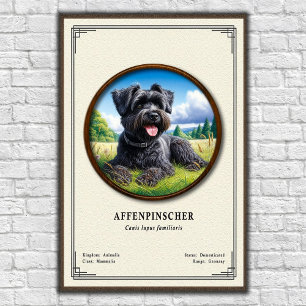 Affenpinscher Zoologie-Serie Poster