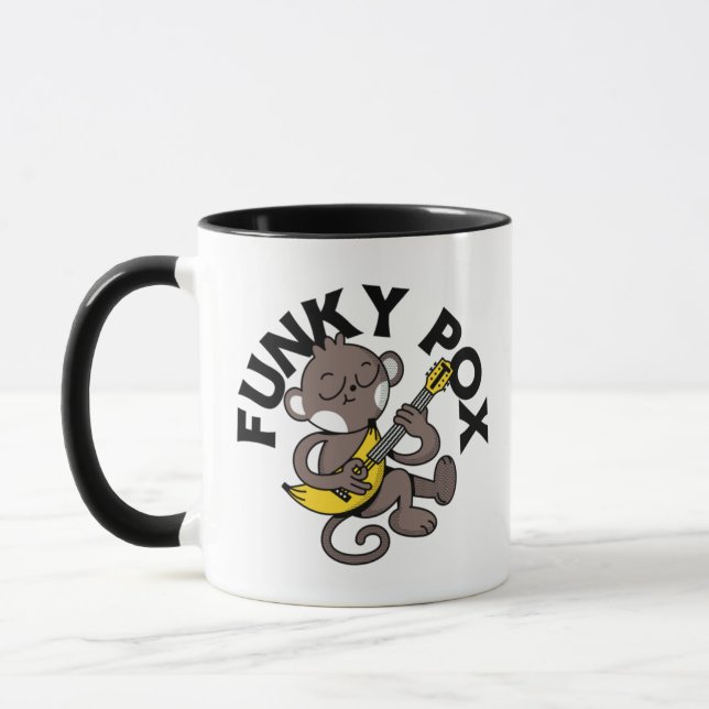 Affenpocken Funky Pocken  Tasse (Links)