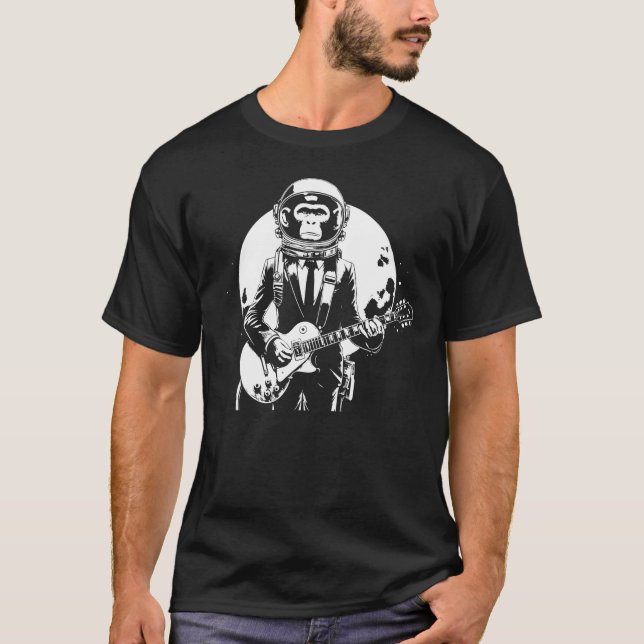Affenrockastronaut T-Shirt (Vorderseite)