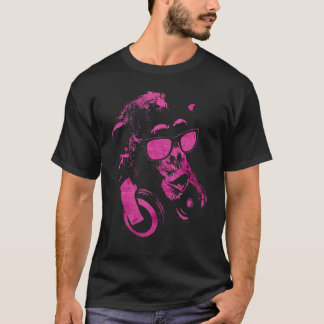 Affenschimmel mit Sonnenbrille und Kopfhörern 3 T-Shirt
