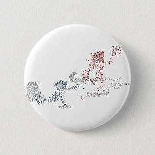 Affensonnenschnäpper Button