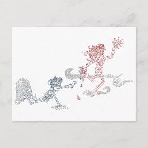 Affensonnenschnäpper Postkarte