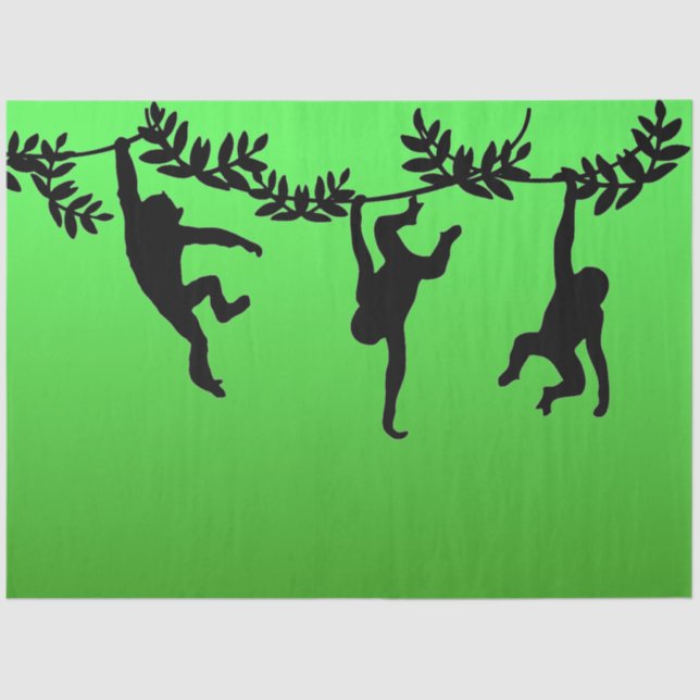 Affentruppe Seidenpapier (Vorderseite)