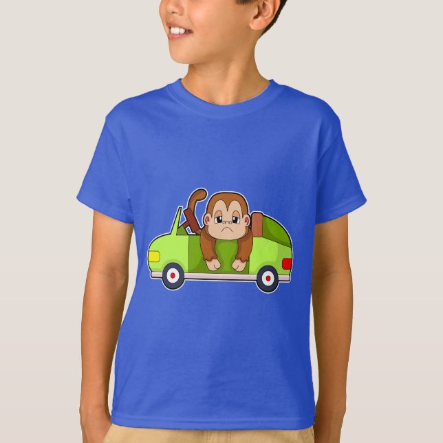 Affenwagen T-Shirt (Vorderseite)