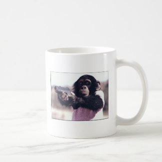Affeüberfall Kaffeetasse