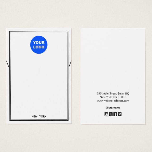 Affichage du bracelet en collier blanc pour logo (Devant & derrière)