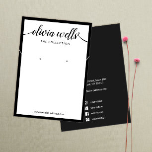 Affichage du collier d'oreille blanc du script de 