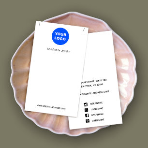 Affichage du Pendentif de collier de logo blanc pe