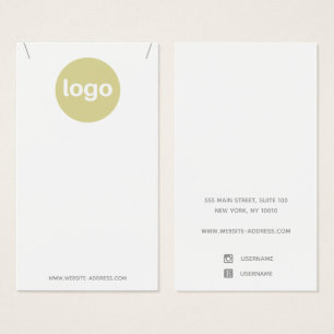 Affichage du Pendentif de collier de logo blanc pe