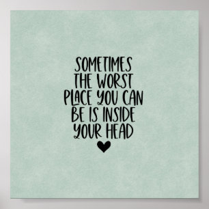 Affiche (15,2 x 15,2cm) - Inside Your Head