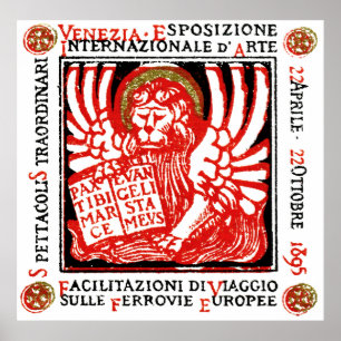 Affiche 1895 d'art de Venise