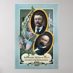 Affiche 1904 d'élection de Teddy Roosevelt