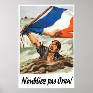 Affiche 1944 Souvenez-vous d'Oran  France  Seconde