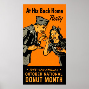 Affiche 1945 de beignet