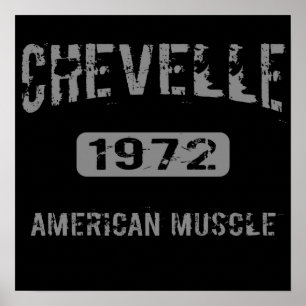 Affiche 1972 américaine de muscle de Chevelle
