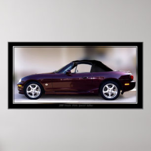 AFFICHE 2000 D'EDITION SPÉCIALE DE MAZDA MIATA