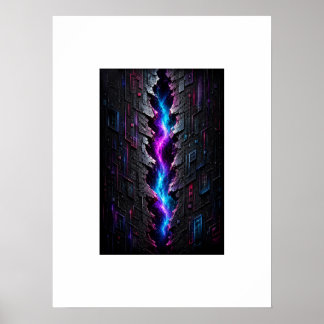 Affiche 3D Rift Dimensionnel