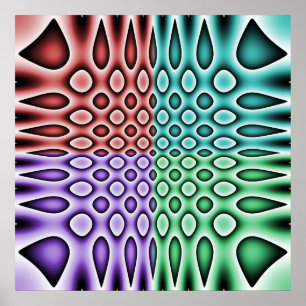 Affiche 52x52 ou plus petite, Cercles abstraits et
