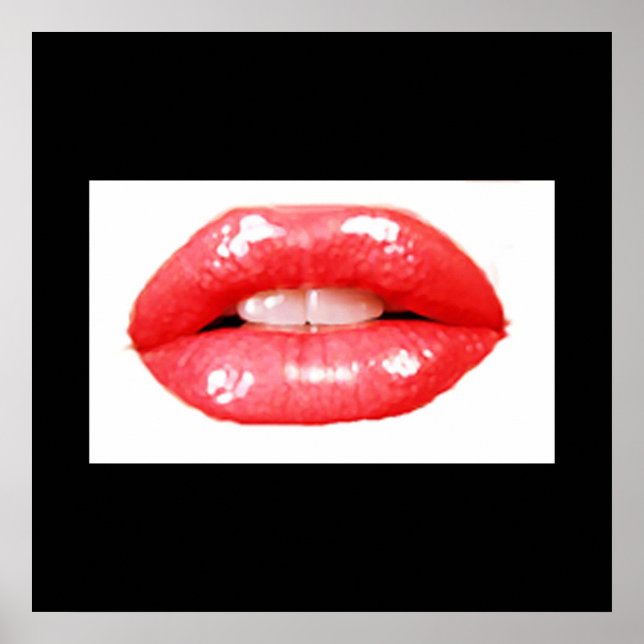 affiche à gros lèvres (Devant)