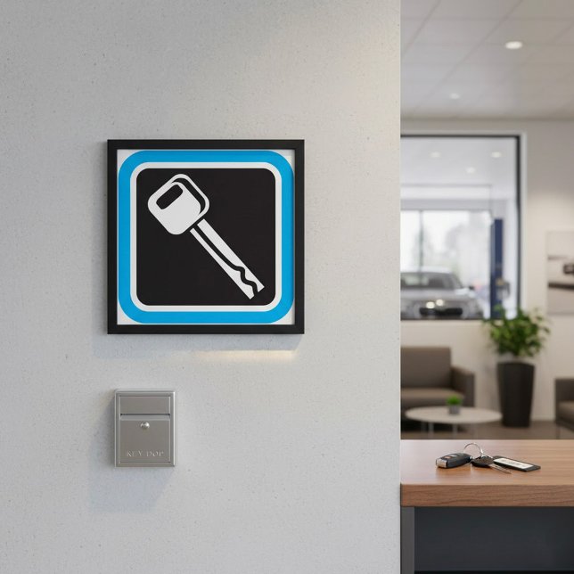 Affiche à l'icône de clé (Créateur téléchargé)