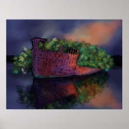 Affiche abandonnée SS Ayrfield