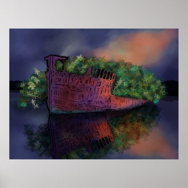 Affiche abandonnée SS Ayrfield (Devant)