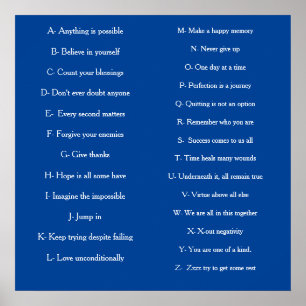 Affiche ABC de l'âge adulte