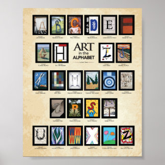 Affiche ABC : L'art dans l'alphabet