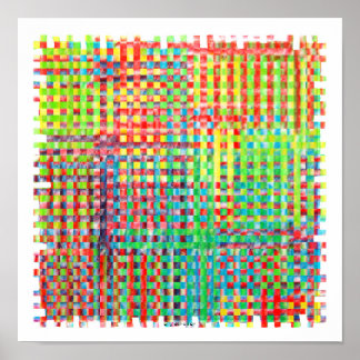 Affiche abstraite colorée