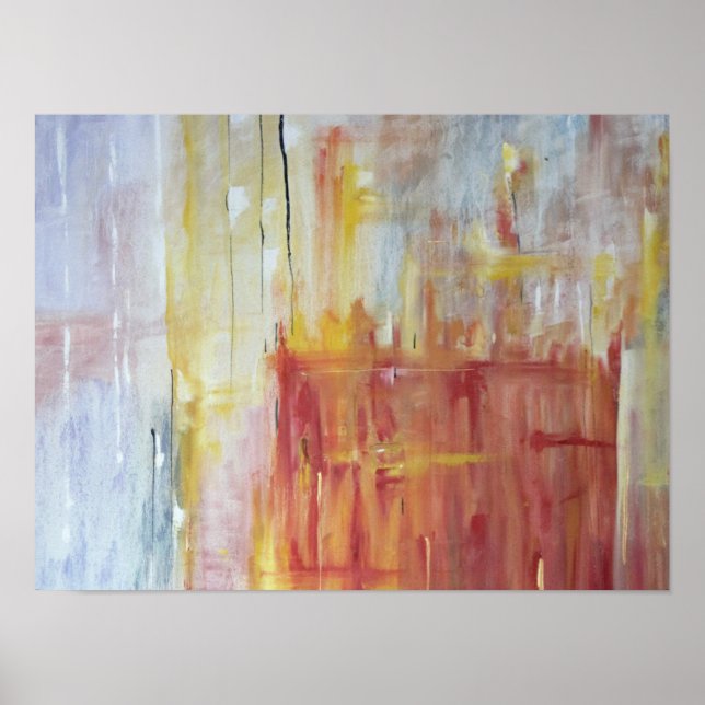 Affiche Abstraite colorée (Devant)