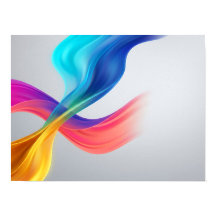Affiche Abstraite de Flux de Couleurs Vibrantes