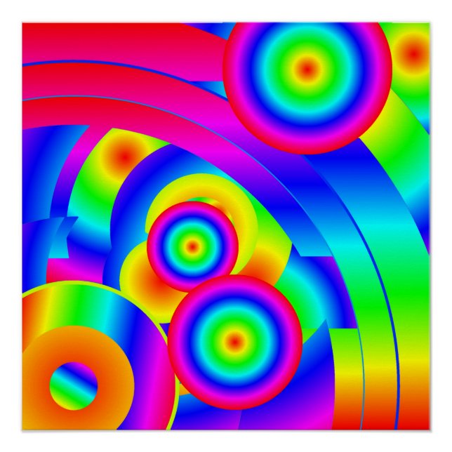 Affiche Abstraite de la comète (Devant)