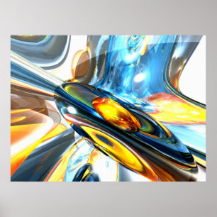 Affiche abstraite de oscillation de couleur