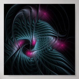 Affiche Abstraite en Imaginaire coloré