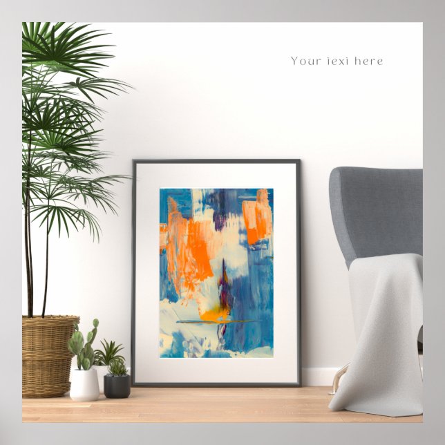 Affiche abstraite Zazzle (Devant)