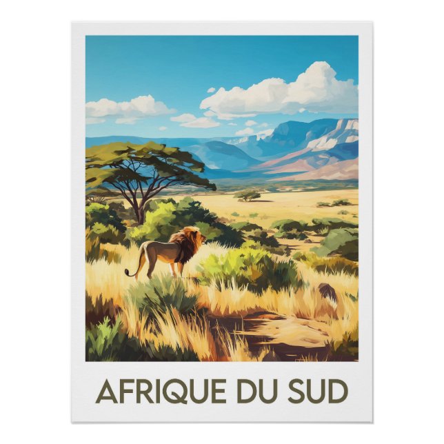 Affiche Afrique du Sud (Devant)