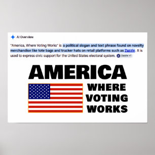 Affiche America, Where Voting Works