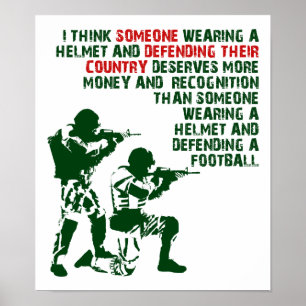 Affiche amusante de l'Armée sur le sport