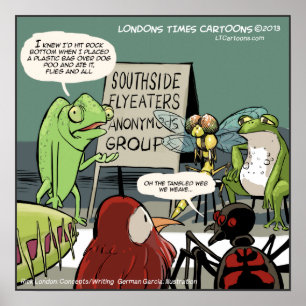 Affiche amusante en 12 étapes d'Anteater