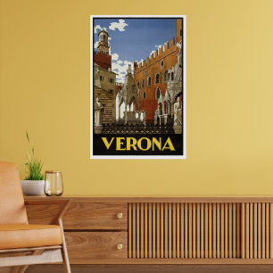 AFFICHE ANCIENNE VÉRONE ITALIE