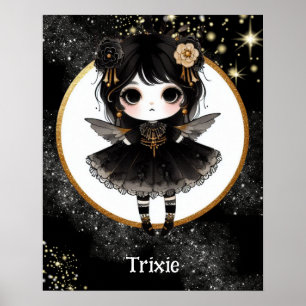 AFFICHE Anime Girls Goth Cute Custom Kawaii