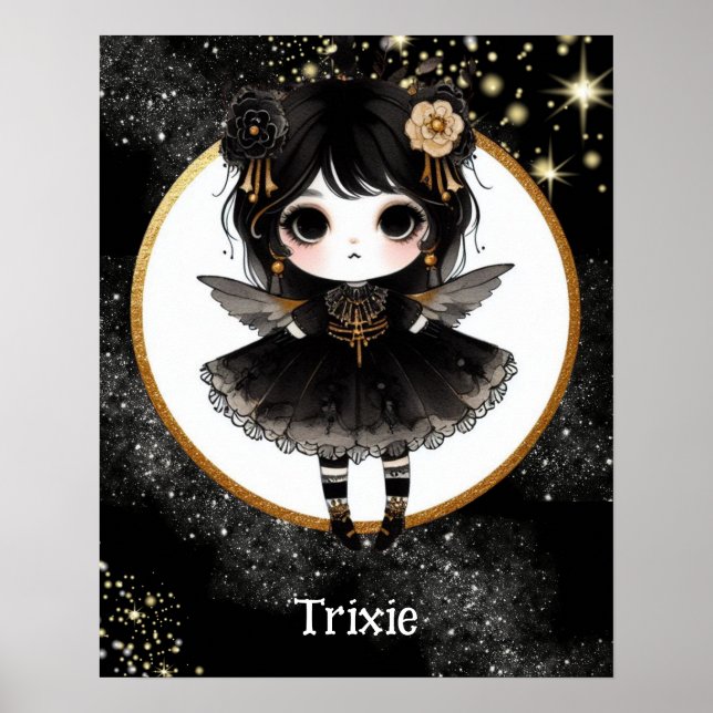 AFFICHE | Anime Girls Goth Cute Custom Kawaii (Devant)