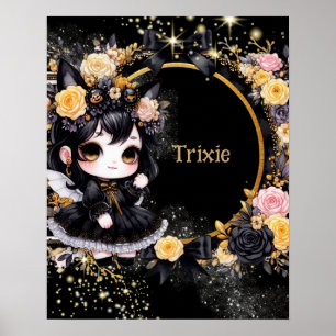 AFFICHE   Anime Girls Goth Cute Custom Kawaii