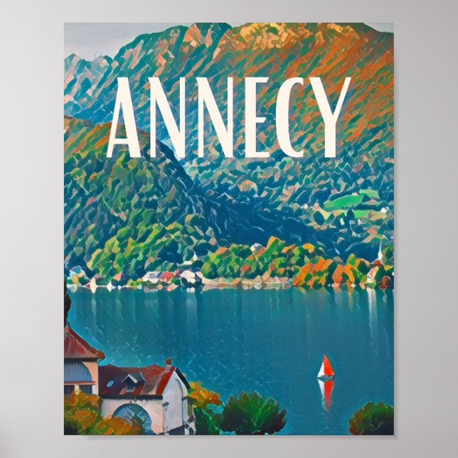 Affiche Annecy Photo Vintage (Devant)