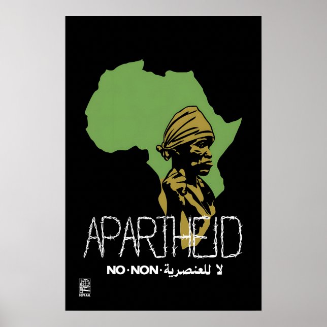 Affiche anti-apartheid OSPAAAL (Devant)